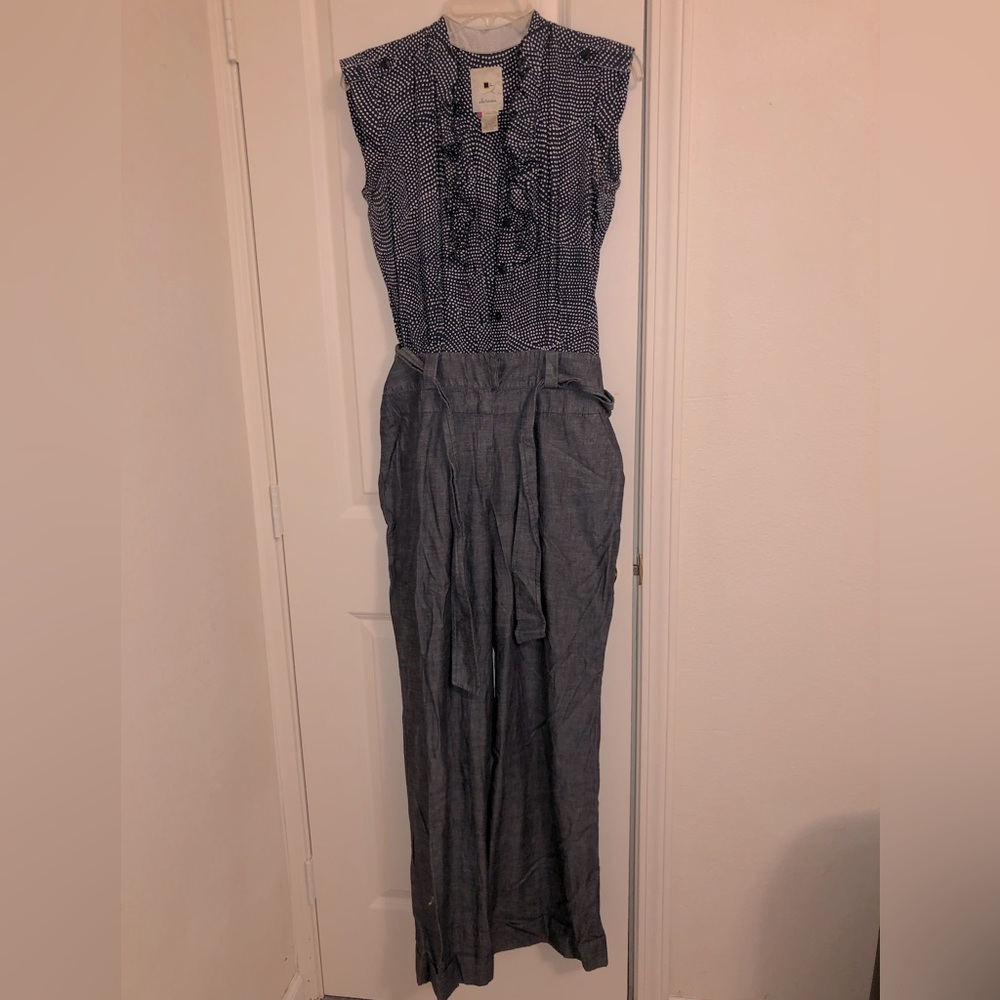 Shirt and trouser pantsuit (one piece)